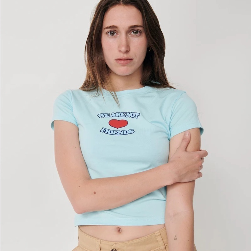 WANF Sky Blue Graphic Short Sleeve Tee